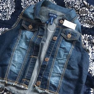 Wet Seal blue jean vest